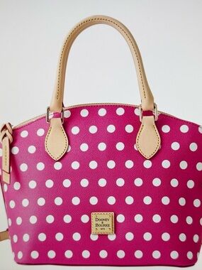 Dooney & Bourke Hot Pink Polka Dot Mini Satchel